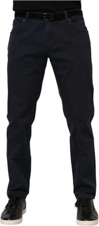 Dolce & Gabbana Blauwe Tapered Denim Jeans - Heren - Slim Fit Jeans - Blauw - 4XL - Denim - Jeans