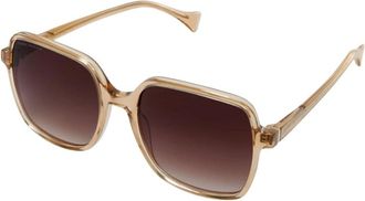 Isabel Bernard Accessoires, Dames, Beige, ONE Size, Nylon, La Villette Rene Zonnebril