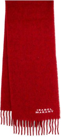 Isabel Marant Firny Sjaal - Dames - Wintersjaals - Rood - ONE Size - Accessoires