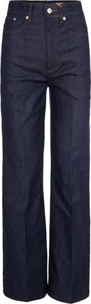 A.P.C. Blue Straight High Rise Jeans