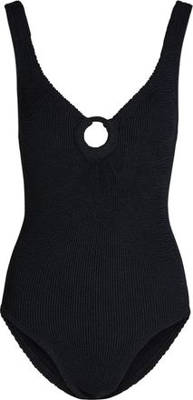 Hunza G Celine Crinkle Swimsuit - Black - One Size