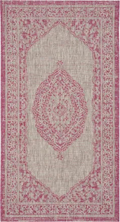 Safavieh Alfombra contempor&aacute;neo de polipropileno gris/rosa, 122 x 170 cm