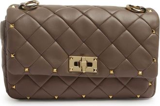 Valentino Garavani Rockstud Spike shoulder bag - women - Calf Leather - One Size - Neutrals