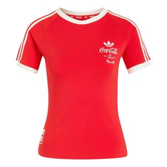 adidas (WMNS) adidas x Coca-Cola 3-Stripes Tee Asia Sizing Vivid Red KY7558