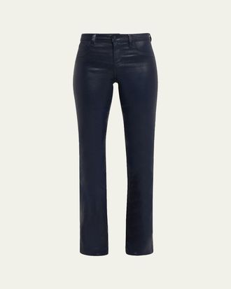 L'agence Selma High-Rise Coated Sleek Baby Boot Jeans