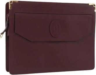 Cartier Pre-owned Clutches, female, Red, Size: ONE SIZE Pre-owned Vintage Clutch Bag