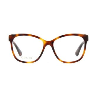 Gucci Tortoiseshell Cat-Eye Eyeglasses - Brown