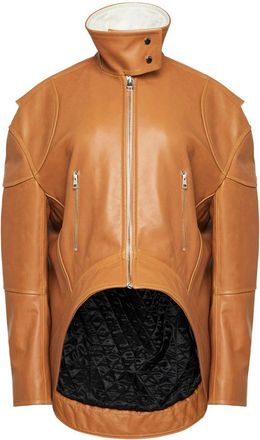 J.W.Anderson Gewelfd leren jack - Bruin