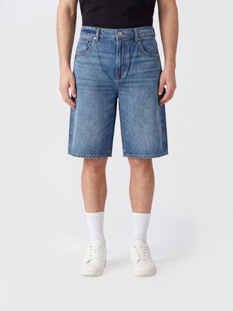 7 For All Mankind Shorts in denim di cotone al ginocchio a cinque tasche