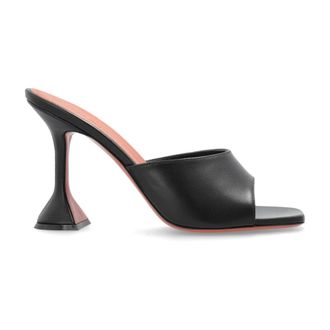 Amina Muaddi Lupita Slipper 95 - Dames - Muiltjes - Zwart - 36 EU - Leer - Schoenen