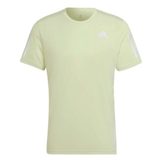 adidas Mens adidas Solid Color Logo Round Neck Pullover Sports Short Sleeve Green T-Shirt HB7441