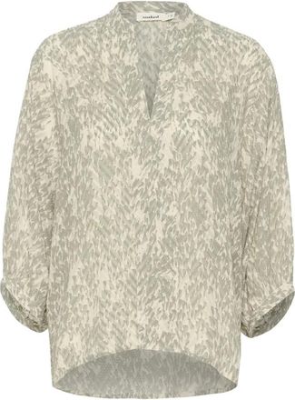 Soaked In Luxury Schaduw Drop Print Blouse - Dames - Blouses - Beige - L - Overhemden
