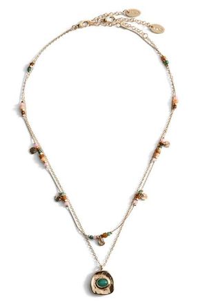 Mango Mixed Layered Necklace in Gold at Nordstrom