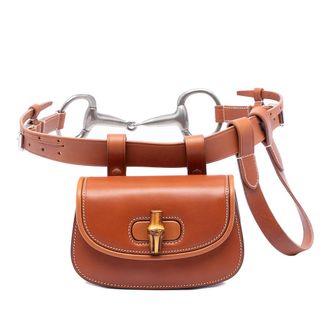 Gucci Pre-owned Gucci Mini Calfskin Bamboo 1947 Belt Bag Ladies OWPWZLM1U1PX9L8W
