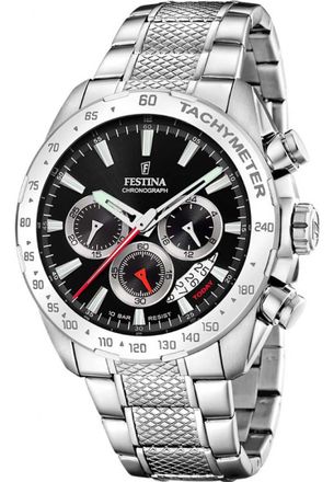 Festina F20668-4 Mens Timeless Chronograph Watch - Silver - One Size