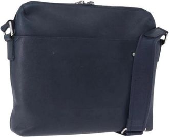 Louis Vuitton Pre-owned Messenger Bag - Dames - Vintage Schoudertas - Blauw - ONE Size - Leer - Vintage