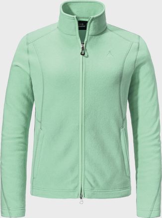 Sch&ouml;ffel Fleecejacke SCH&Ouml;FFEL Fleece Jacket Leona3, Damen, Gr. 36, gr&uuml;n (6305, gr&uuml;n), Oberstoff: 100% Polyester, regular fit, hoch geschlossener Ausschnitt, Ja