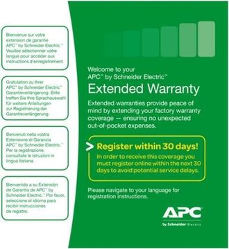 A.P.C. Apc Extended Warranty - Ampliacin De La Garanta - Piezas (para 3 Kva Ups) - 1 Ao - Envo - Tiempo De Respuesta: Sdl - Para P/n: Srv3ka, Srv3ka-tw