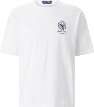 Polo Ralph Lauren Relaxed-Fit Logo T-Shirt - Heren - T-shirts - Wit - 2XL - Katoen - Tops