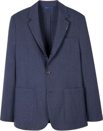 Paul Smith Stijlvolle Blazer - Heren - Blazers - Blauw - 2XL - Wol - Jassen