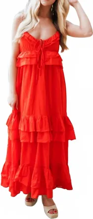 Show me your Mumu Freya Maxi Dress In Rouge Red