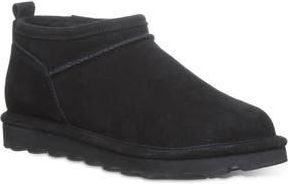 Bearpaw Super Shorty Genuine Shearling Lined Bootie in Black Ii at Nordstrom Rack, Size 8.5