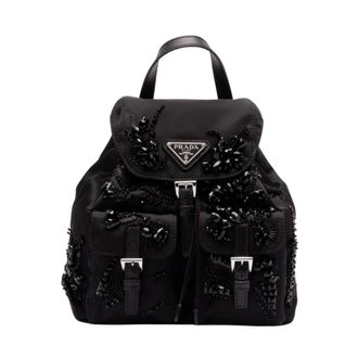 Prada Bolso Cruzado Re-Nylon - Bags - Mujer - Negro - ONE SIZE