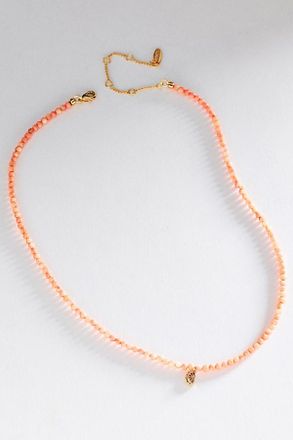 Anthropologie Beaded Icon Necklace