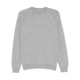 Herno Round-neck Knitwear, male, Gray, L, Resort Jumper