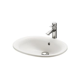 Toto Lavabo Encastrado Toto, Redondo, Sin Agujero Para Grifo, Con