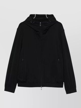 Emporio Armani hooded nylon jacket long sleeves pockets