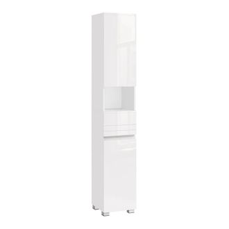 Calicosy Columna de ba&ntilde;o 2 puertas 1 caj&oacute;n A170 cm - Blanco