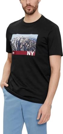 HUGO BOSS Thompson 121 T-shirt - Heren - T-shirts - Zwart - 2XL - Katoen - Tops