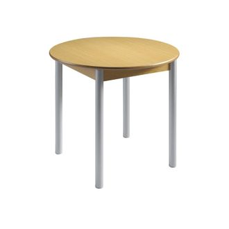 Pondecor Interiorismo Mesa redonda extensible en acabado roble. 90/120&times;90&times;75,5 cm