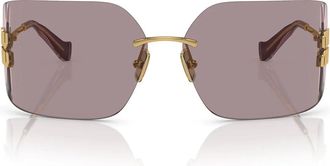 Miu Miu Sunglasses Mu54 Ys 5 Ak06 I Gold/Brown Women
