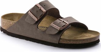 Birkenstock Womens Arizona Birko Flor Slide In Mocha