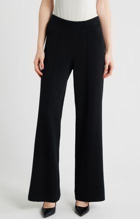 Tahari by ASL Wide Leg Sweater Pants in Black at Nordstrom, Size X-Small