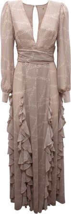 Elisabetta Franchi Maxi Dresses, female, Multicolor, Size: S Ab-Rs2-52E2 Maxi Dress