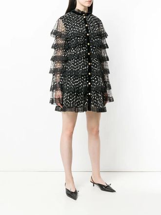 Philosophy di Lorenzo Serafini polka-dot sheer-detail mini dress - Black