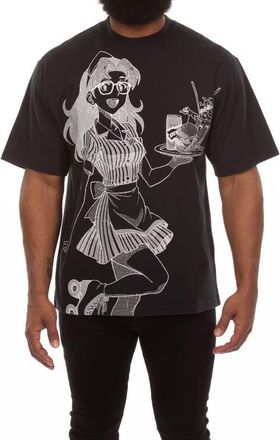Icecream Order Up Cotton Jersey Graphic T-Shirt in Black at Nordstrom, Size Xx-Large