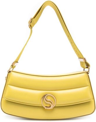 Stella McCartney S-Wave padded shoulder bag - women - Polyurethane/Polyester - OS - Green