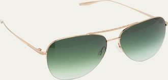 Barton Perreira Mens Chevalier Julep Aviator Sunglasses