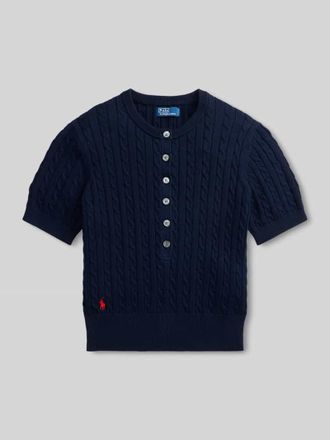 Polo Ralph Lauren Regular Fit Pullover aus reiner Baumwolle in Marine, Gr&ouml;&szlig;e XXL