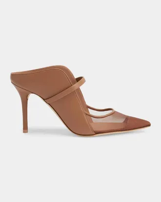 Malone Souliers Maureen Arc 85MM Leather Mules