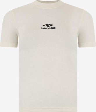 Balenciaga Rundhals-T-Shirt aus Jersey
