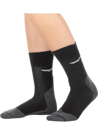 Trigema Funktionssocken TRIGEMA TRIGEMA Sportsocken mit Silberanteil, Damen, Gr. 36-38, schwarz, Baumwollmischung, Socken Funktionssocken