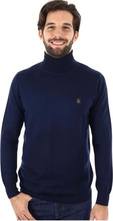 RefrigiWear Barron Pullover - - Knitwear - Uomo - Blu - L