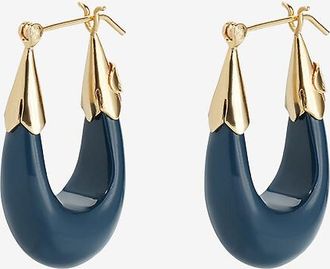 Gas Bijoux Creolen aus Acetat und goldenem Metall Ecume Small