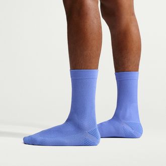 Nike Unisex Run Lightweight Running Crew Socks (1 Pair) in Blue | HV6919-570