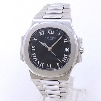 Patek Philippe Pre-owned Patek Philippe Nautilus Automatic Black Dial Mens Watch 3800/1A-001